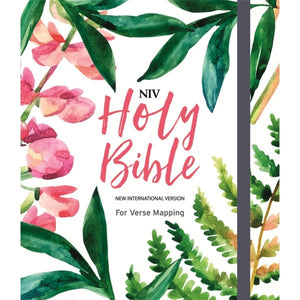 NIV HOLY BIBLE: JOURNAL AND VERSE MAPPING FLORAL