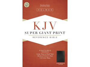 KJV Super Giant Print Ref Bible, Black