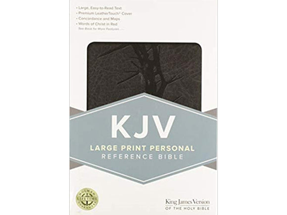 KJV Reference Bible, Personal Size, Large Print, Charcoal